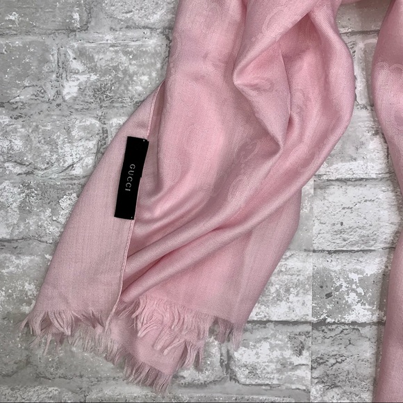 Gucci Rose Pink Guccissima Shawl/Wrap - Picture 12 of 15